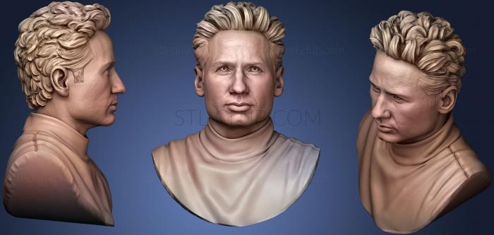 3D model David Duchovny (STL)